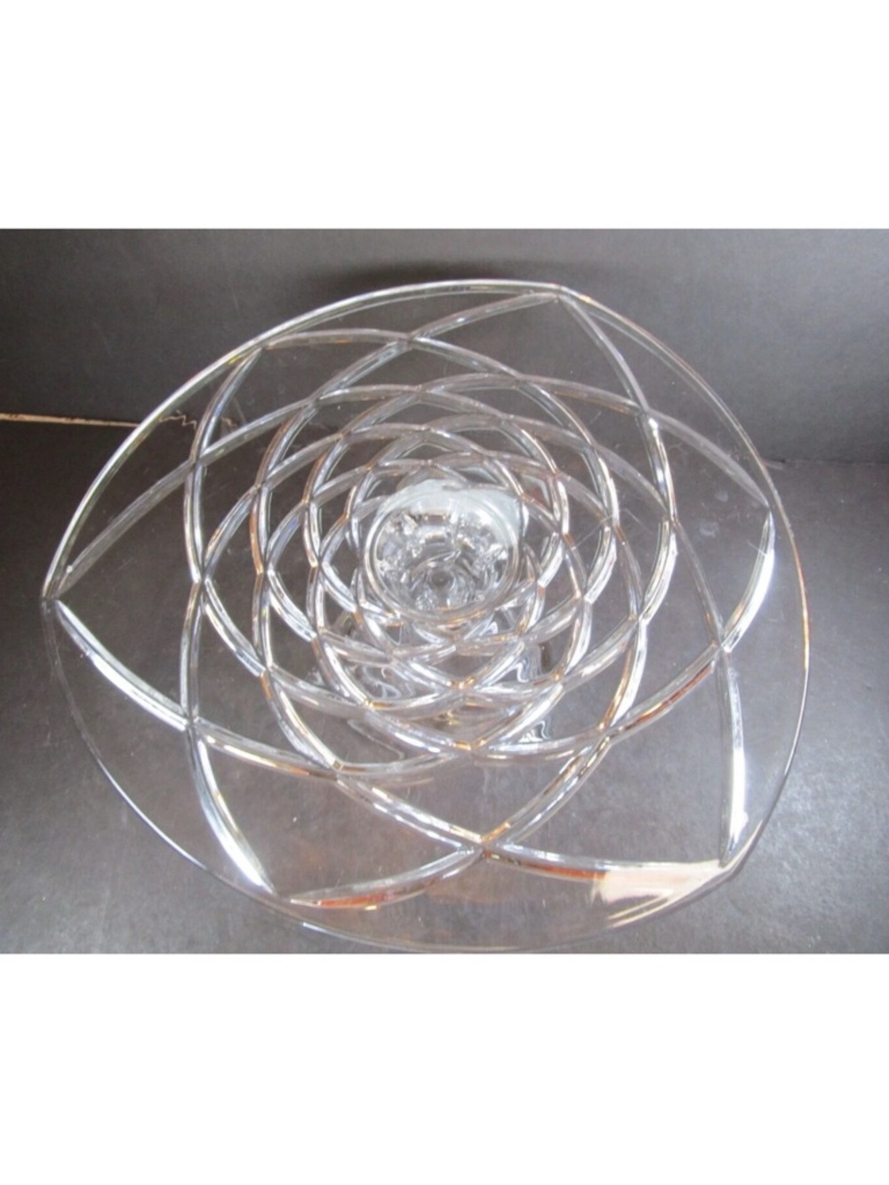 Clear Glass Pedestal Cake Stand - Elegant Serving Platter